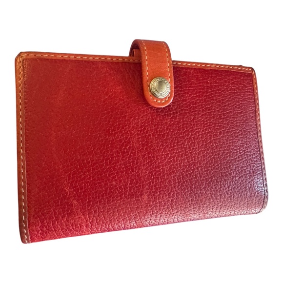 Coach Red Leather Wallet with Snap Closure - Picture 5 of 11
